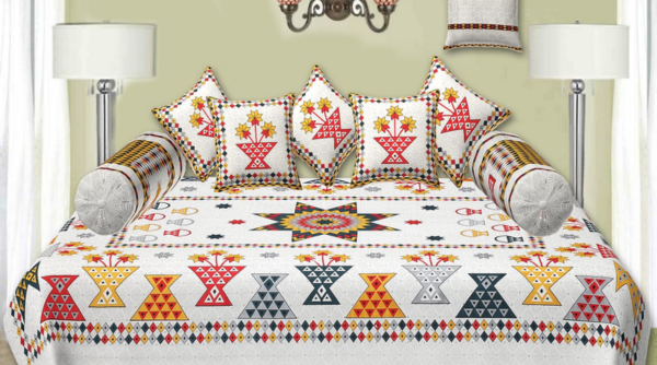 Cotton Bedcover Gujrati 5 Pcs Set