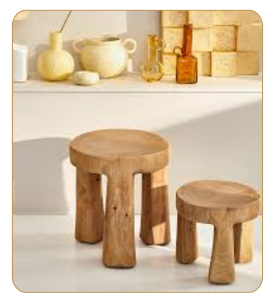 Wooden Stool View 2